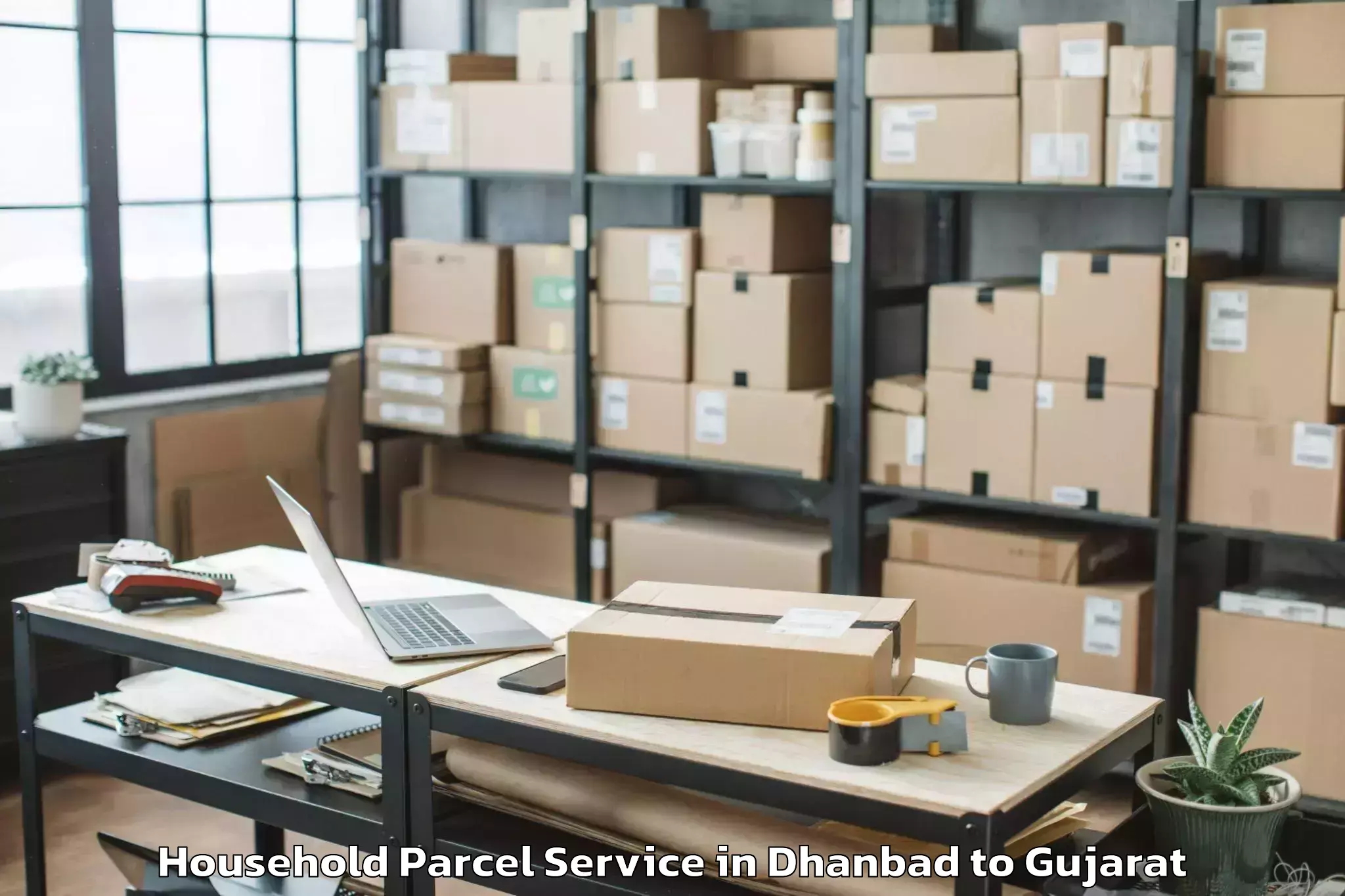 Reliable Dhanbad to Lodhika Household Parcel